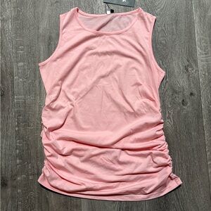 Pink Sleeveless Women's Maternity Top